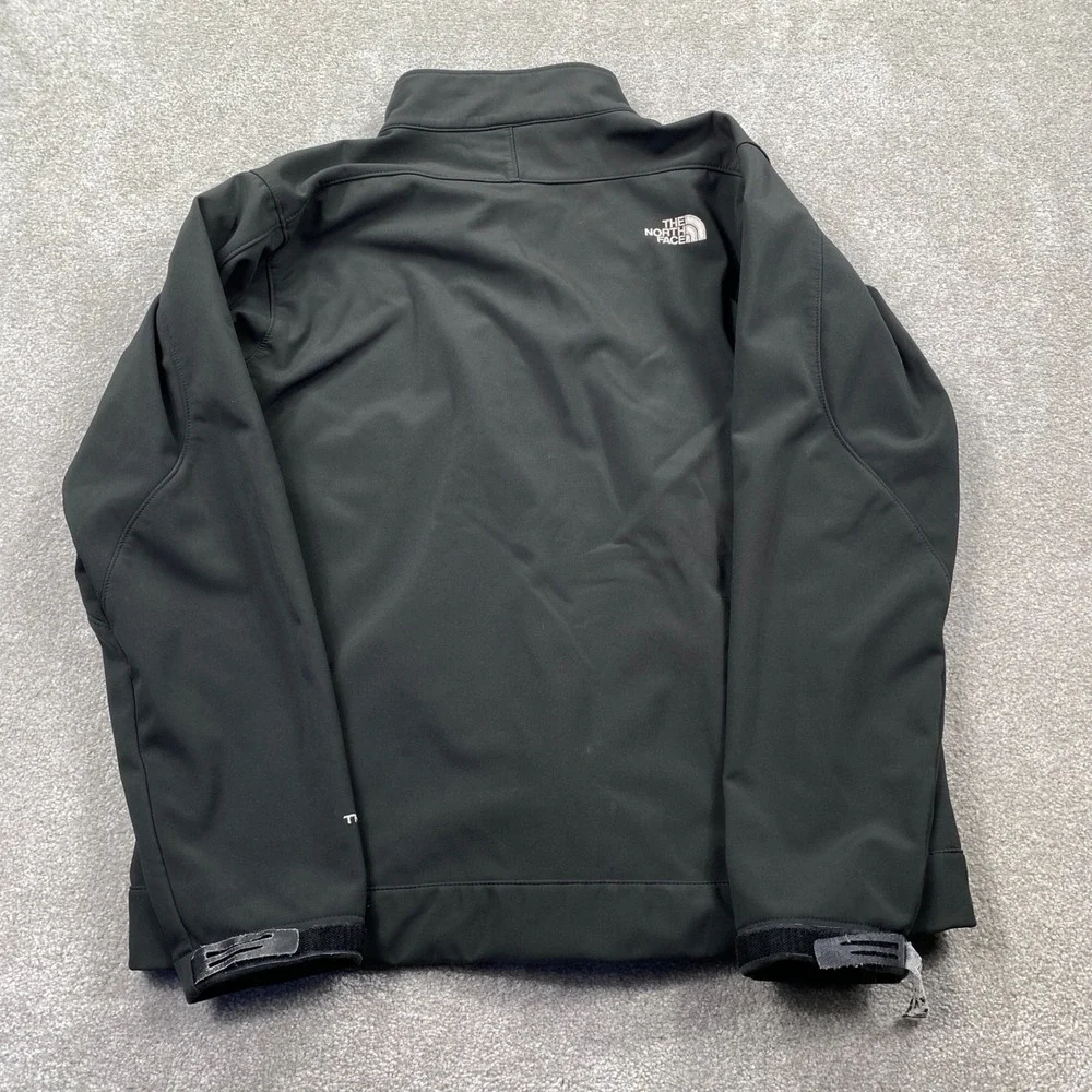 The North Face Apex Bionic Jacket Mens XL Black Softshell Windproof Fleece Lined